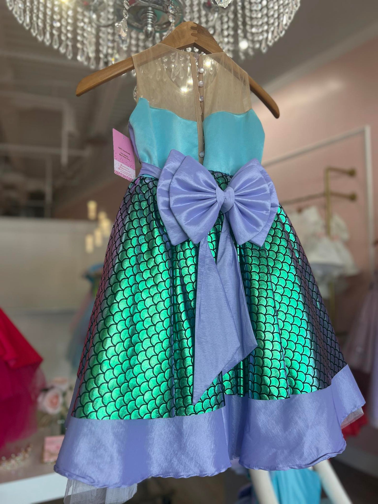 Mermaid Deluxe  Birthday Dress/ Ariel Princess Dress/ Princess Disney Dress