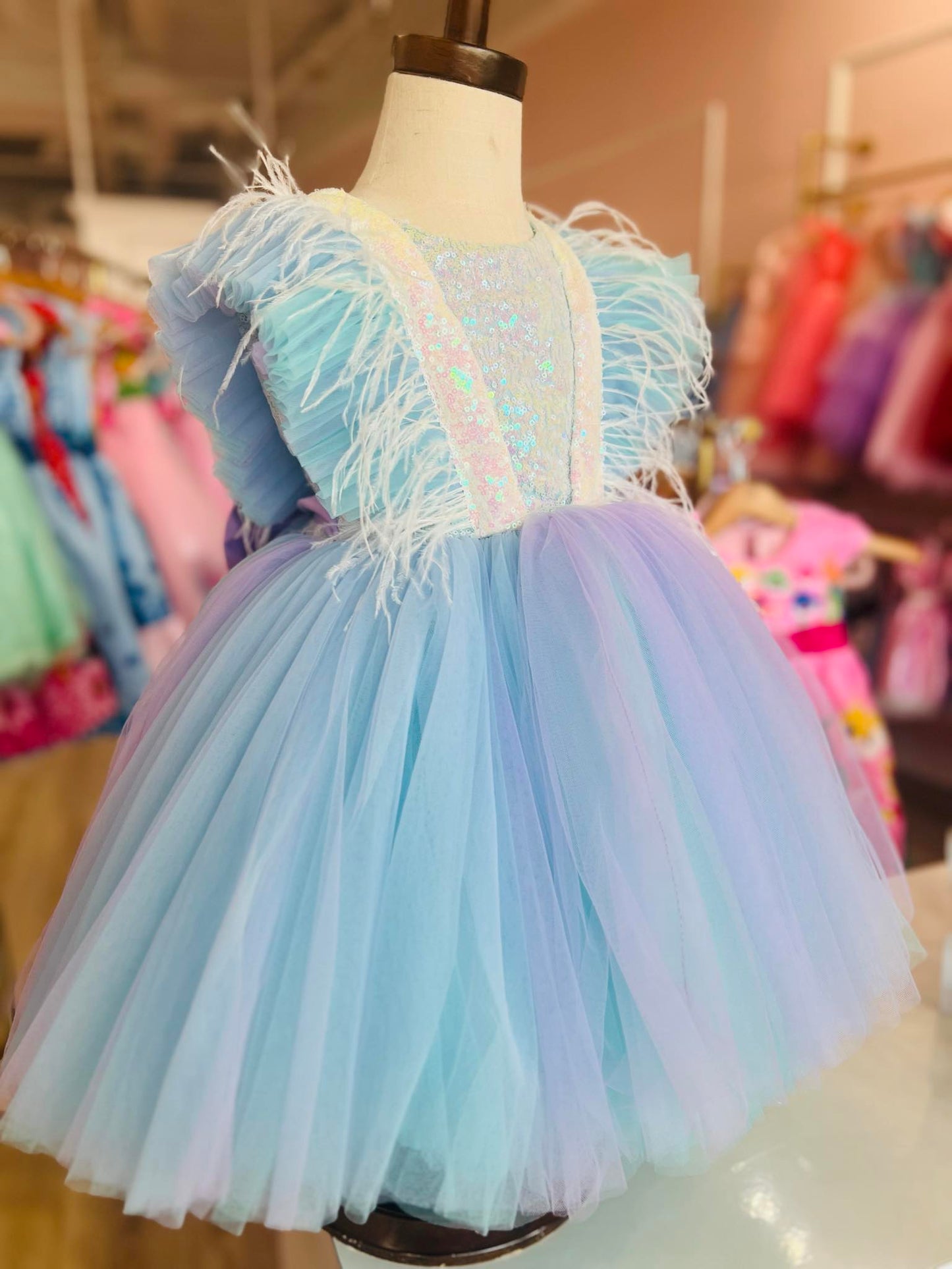 Mermaind Couture Dress/Birthday Dress/ Flower Girl Dress