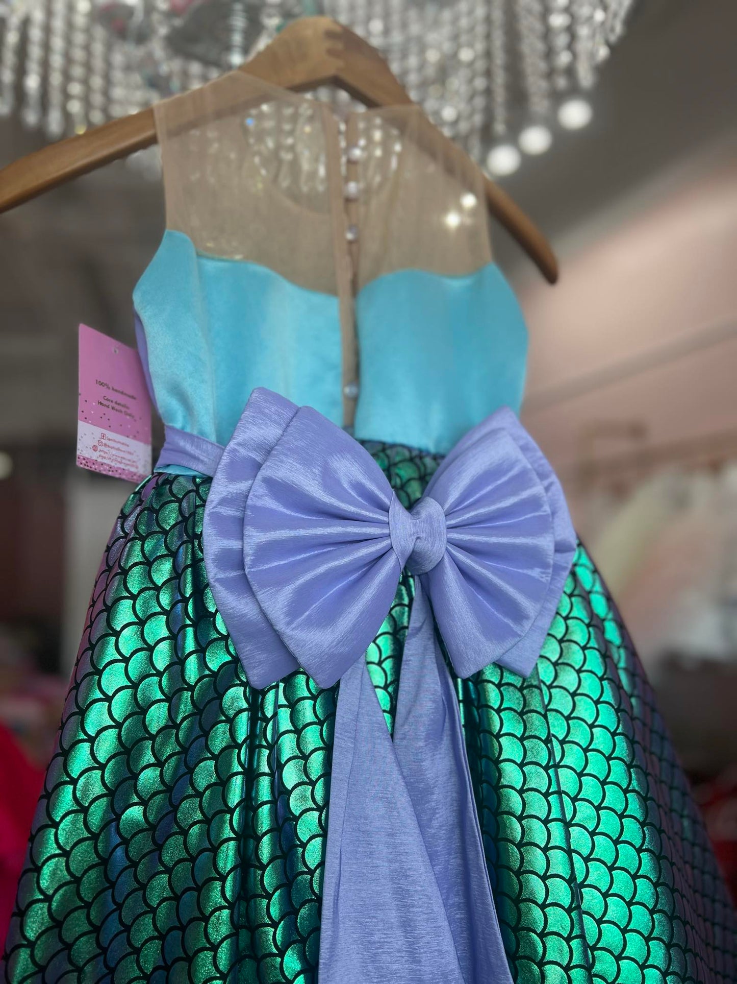 Mermaid Deluxe  Birthday Dress/ Ariel Princess Dress/ Princess Disney Dress