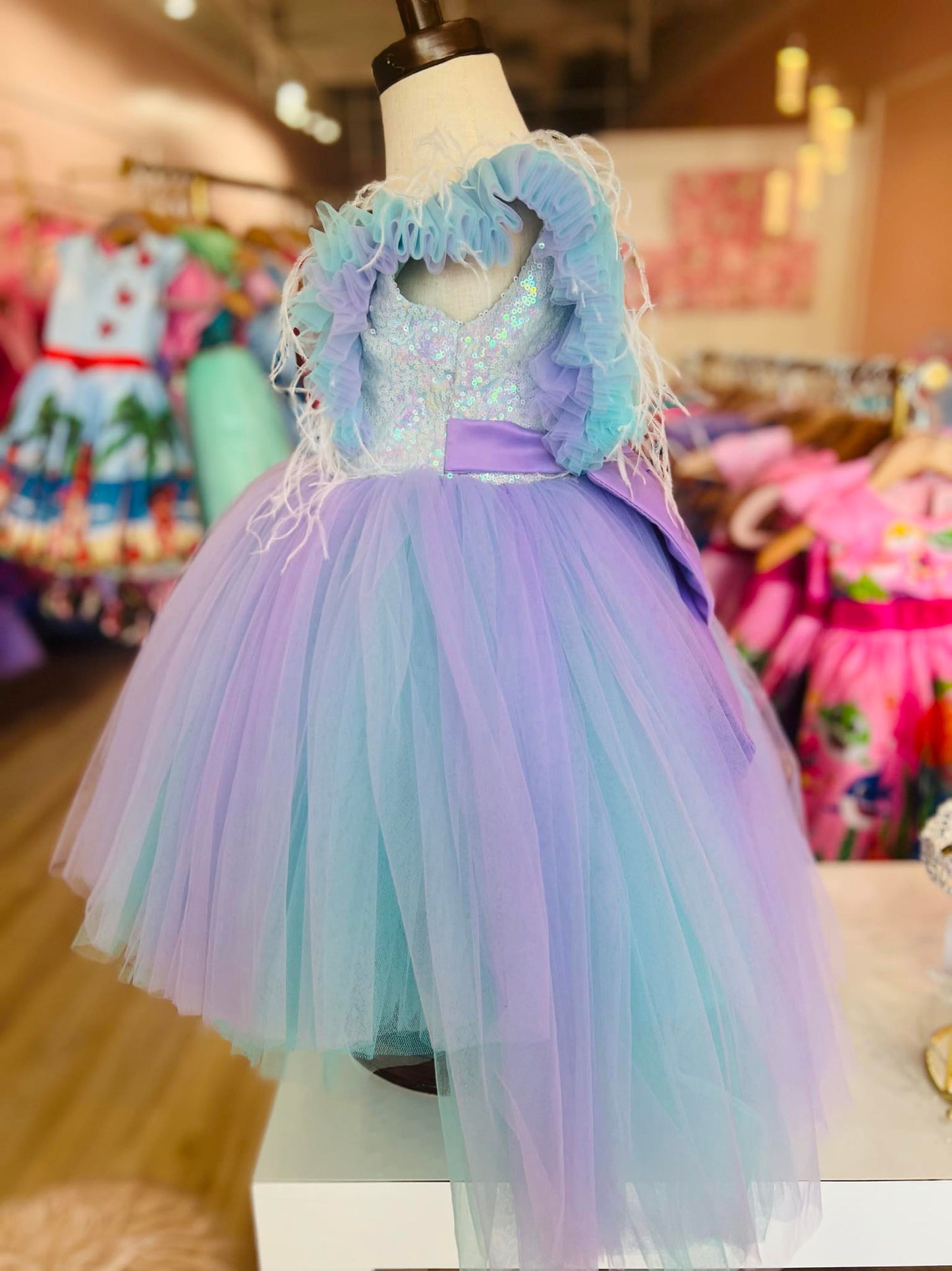 Mermaind Couture Dress/Birthday Dress/ Flower Girl Dress